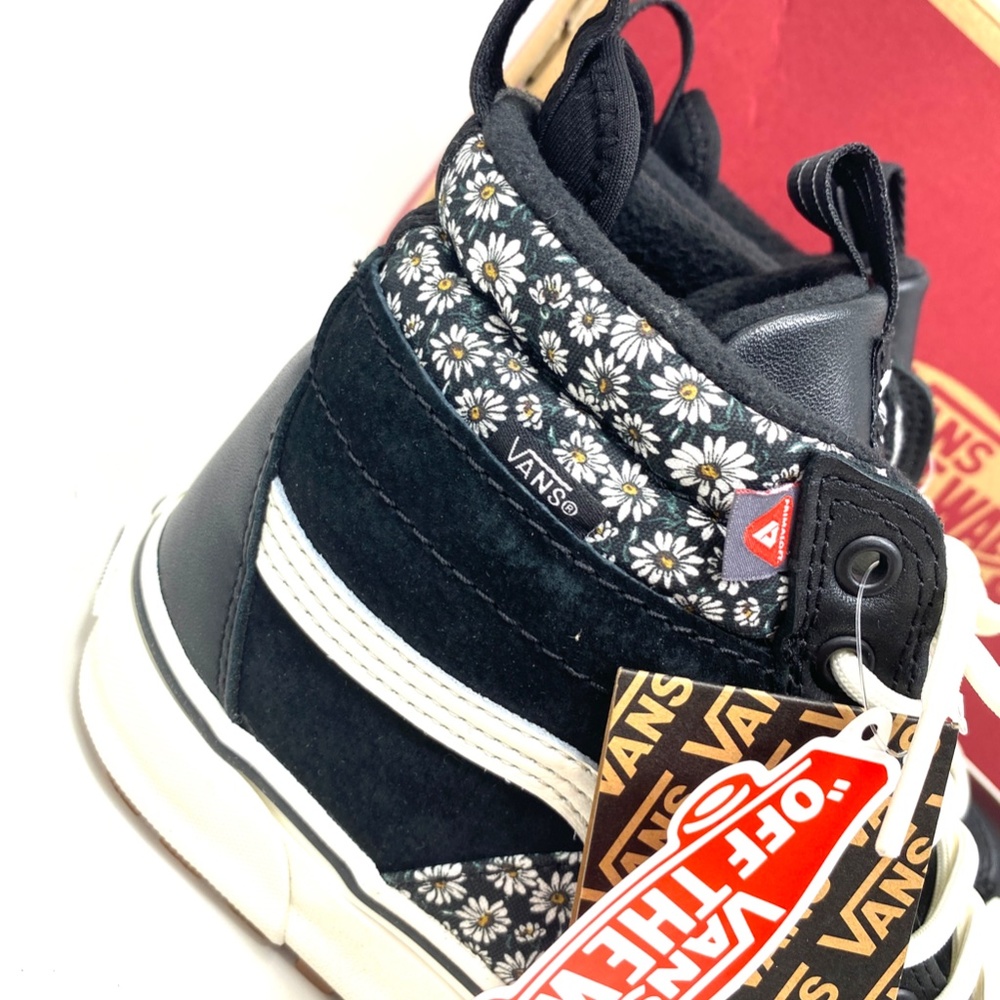 VANS SK-8 Hi MTE-2 Floral Black Boot Casual Leather Women Size Skate VN0A5HZZF2B - Picture 6 of 9